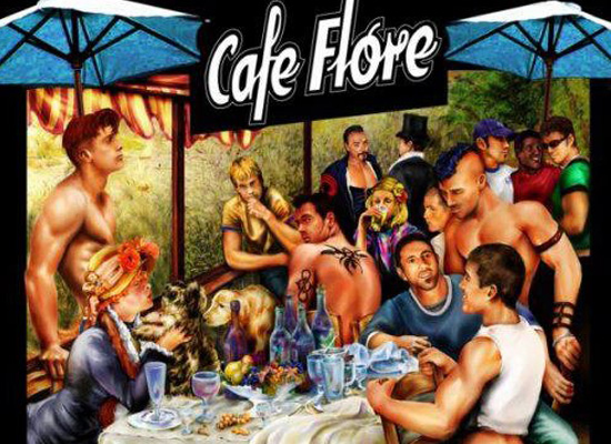 Cafe Flore Gay Pride