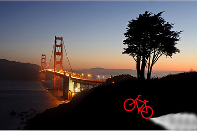 Golden Gate Bridge and a Bike
